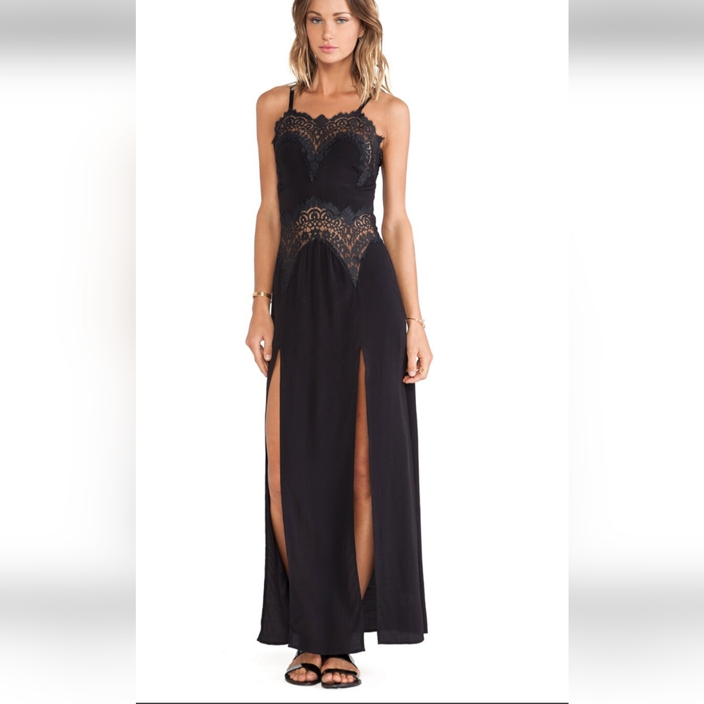 🍋**Pics Updated!!**For Love & Lemons Bourbon Lace Maxi Dress - Picture 6 of 16